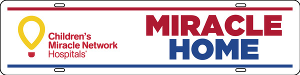 real estate Miracle Homes sign rider, 24ga steel 6h x 24w